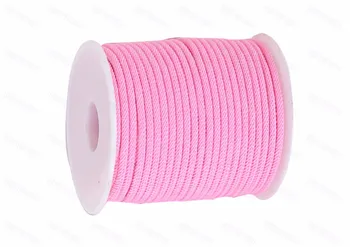 4-5 мм розово Усукана Найлонов кабел от Канап + Аксесоари за бижута 
