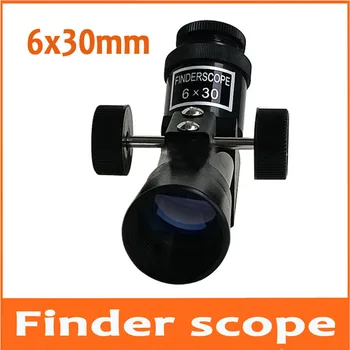 6x30 мм Окуляр Finderscope С Двоен Акцент, който Обхваща Връзка С Пръстен, Редово Линейна Скала, Положителен Универсален Звезден Търсене на Обектива